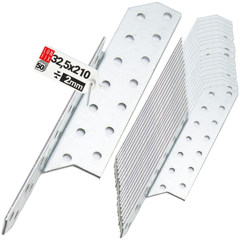 Łącznik krokwiowy LK3 ciesielski 210x32,5 mm LEWY 50szt.