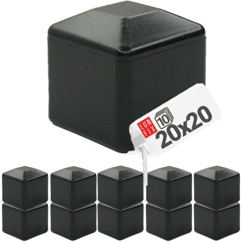 Capuchon de poteau 20x20 NSK20 noir - LUN FIX