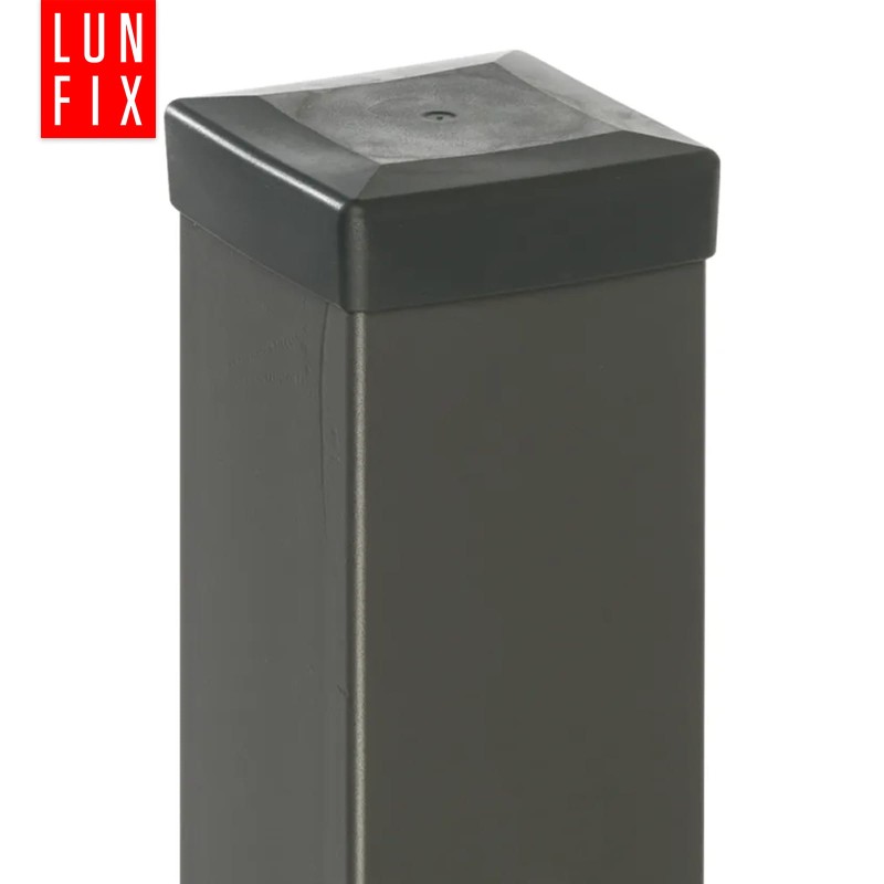 Nasadka na słupek 60x60 mm czarna daszek 1szt.