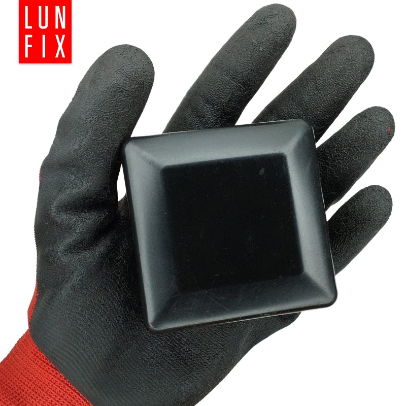 Nasadka na słupek 70x70 mm czarna daszek 10szt.