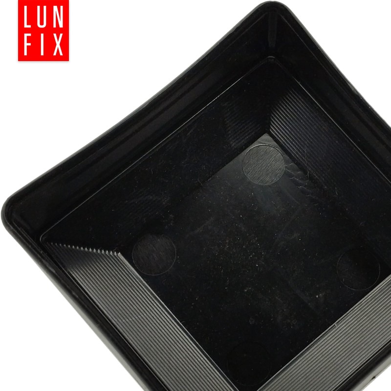 Nasadka na słupek 80x80 mm czarna daszek 10szt.