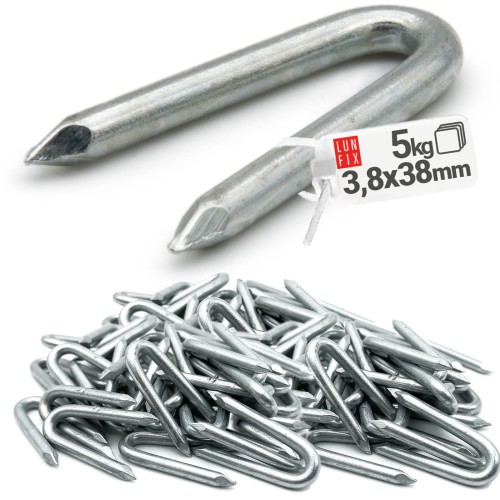 Crampillons galvanisés 3,8x38 mm 5 kg - LUN FIX