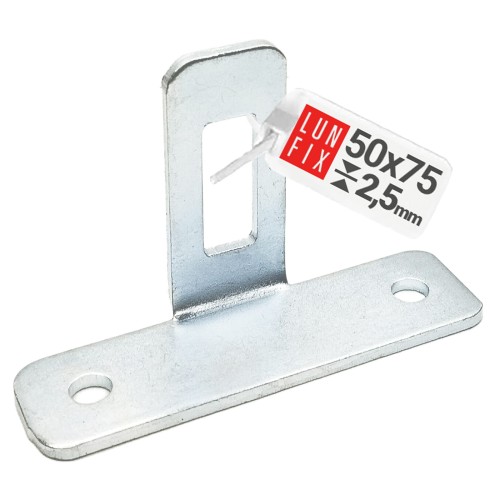 Fixation pour panneau de clôture galvanisé 1 pièce - LUN FIX