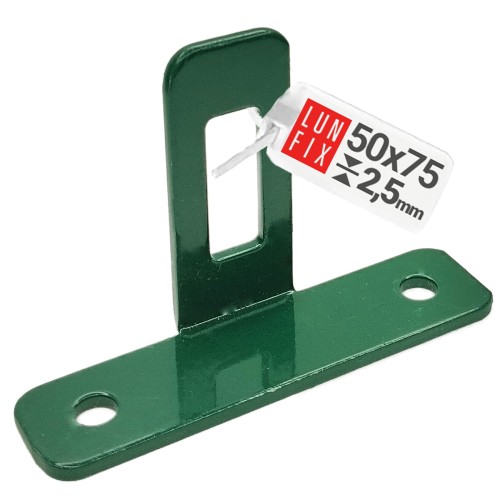 Fixation pour panneau de clôture RAL6005 galvanisé vert - LUN FIX