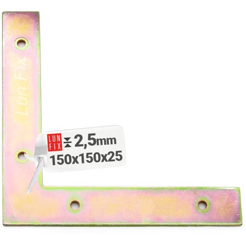Plaque d’assemblage 150x150x25x2,5 NA1 1 pièce - LUN FIX