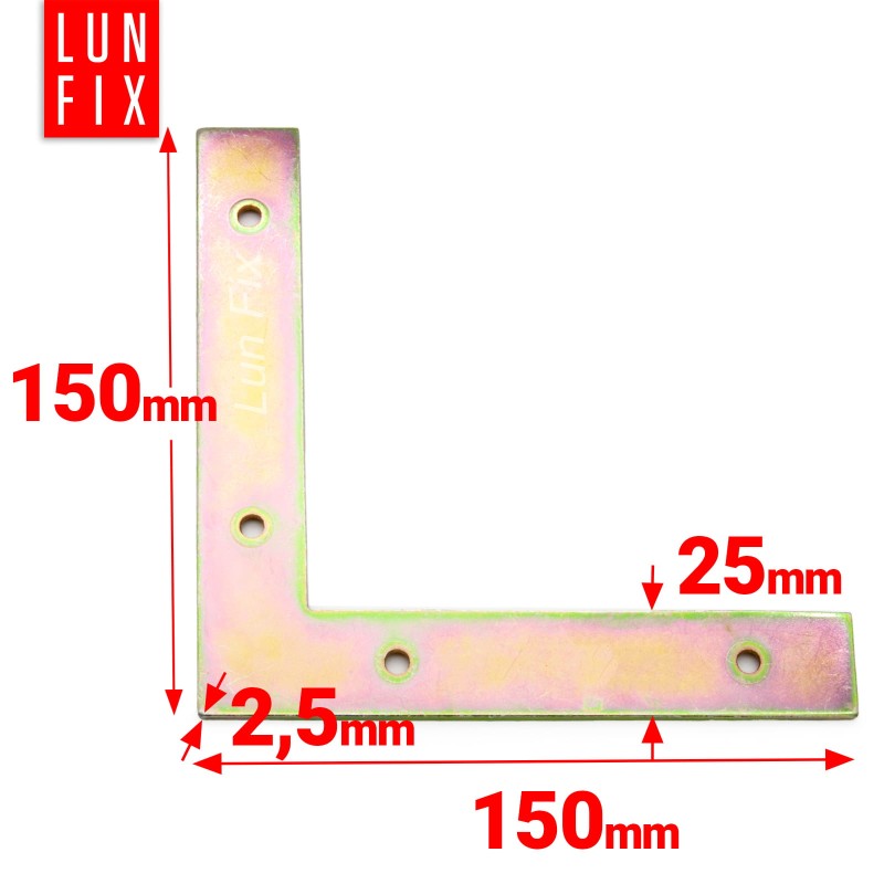Narożnik montażowy 150x150x25x2,5 NA1 1szt.