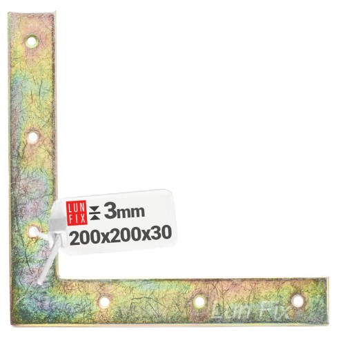 Plaque d’assemblage 200x200x30x3 NA2 1 pièce - LUN FIX