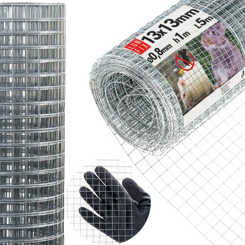 Grillage anti-rongeurs 13x13 Ø 0,8 mm galvanisé - LUN FIX