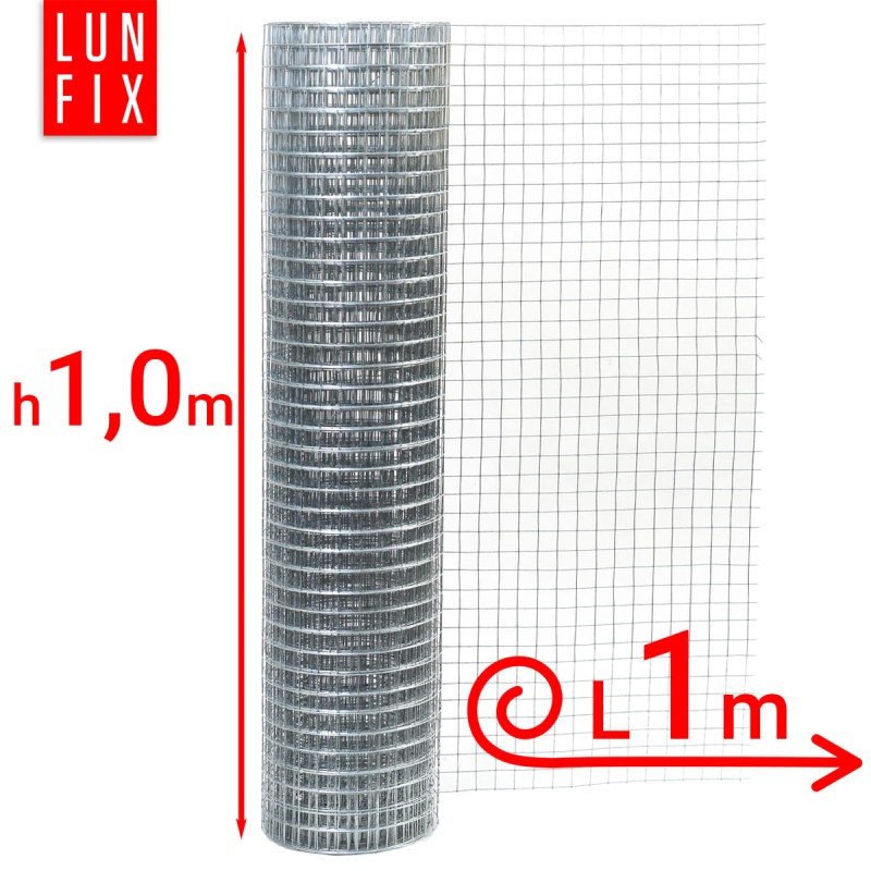 Siatka przeciw gryzoniom 100cm 13x13 fi 0,8mm zgrzewana ocynkowana 1mb