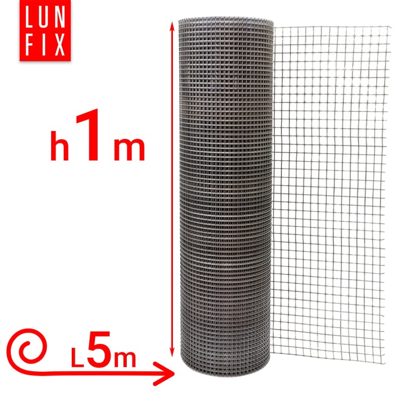 Siatka przeciw gryzoniom 100cm 13x13 fi1,4mm zgrzewana ocynkowana 5mb