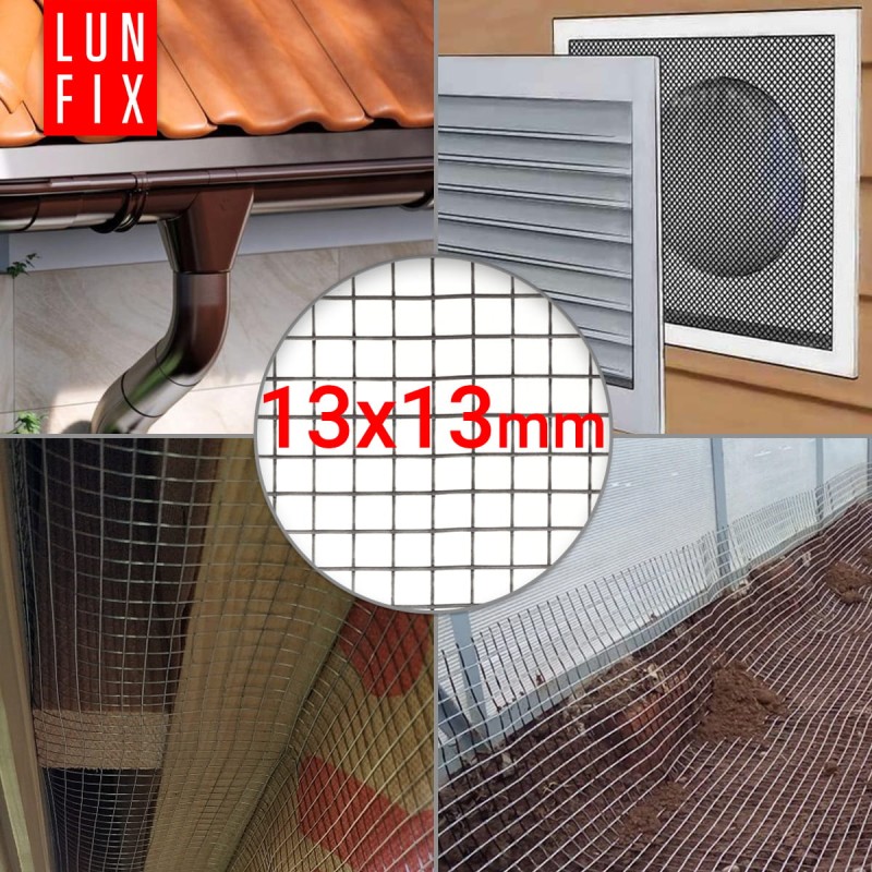 Siatka przeciw gryzoniom 100cm 13x13 fi1,4mm zgrzewana ocynkowana 5mb
