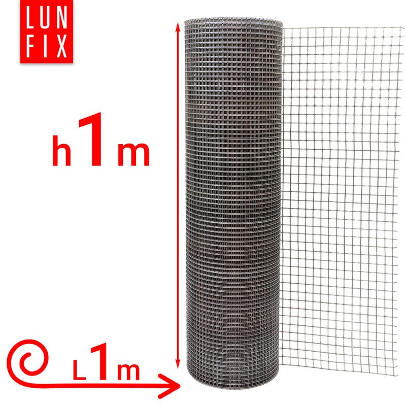 Siatka przeciw gryzoniom 100cm 13x13 fi1,4mm zgrzewana ocynkowana 1mb