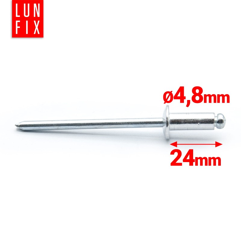 Nity zrywalne 4,8x24mm aluminiowo-stalowe 1kg