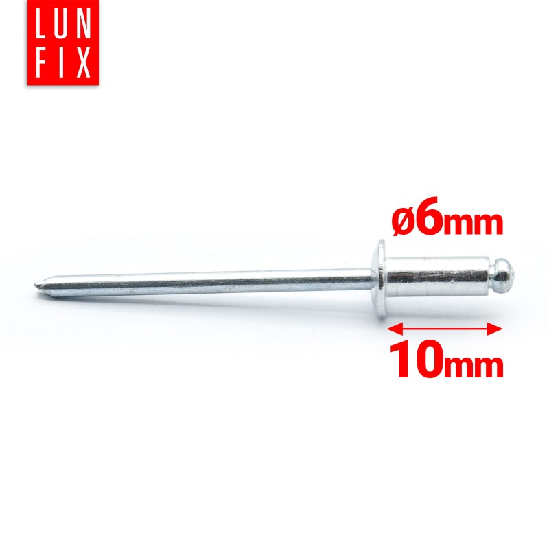 Nity zrywalne 6x10mm aluminiowo-stalowe 1kg