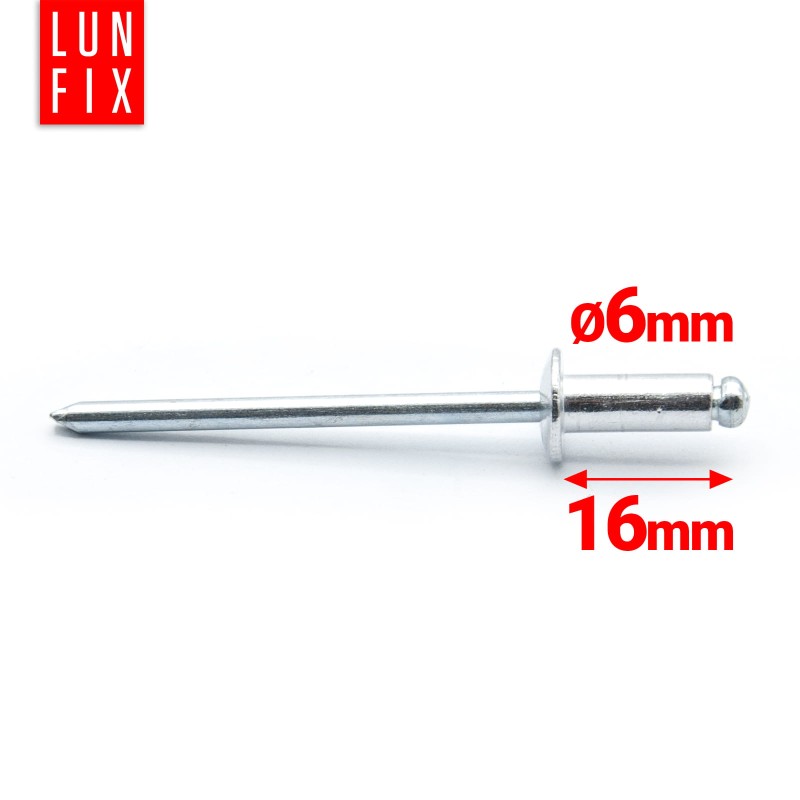 Nity zrywalne 6x16mm aluminiowo-stalowe 1kg