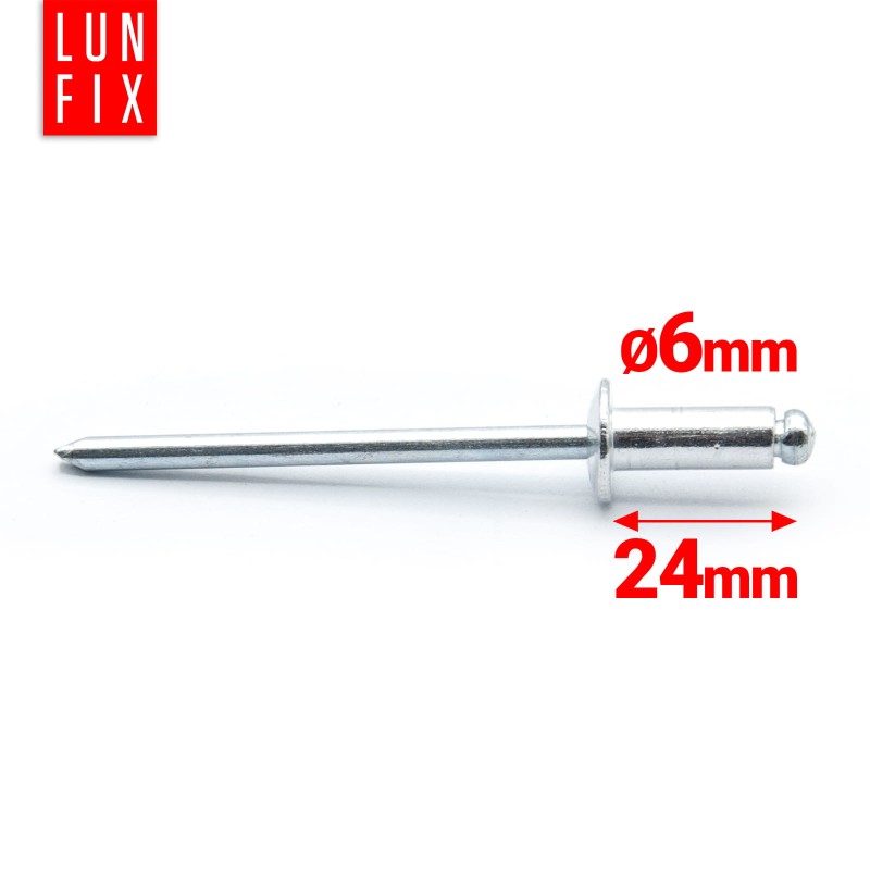Nity zrywalne 3x24mm aluminiowo-stalowe 1kg