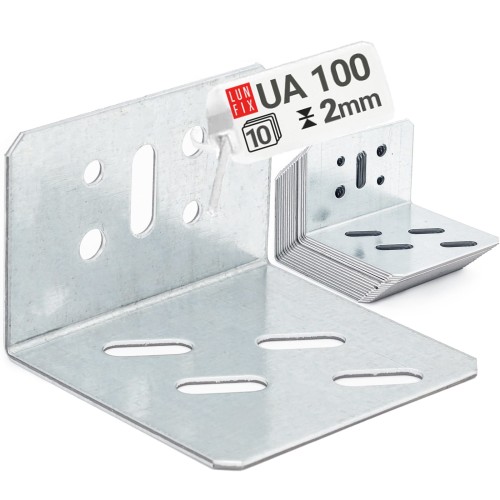 Équerre réglable pour profilé UA UA100 galvanisée 10 pièces - LUN FIX