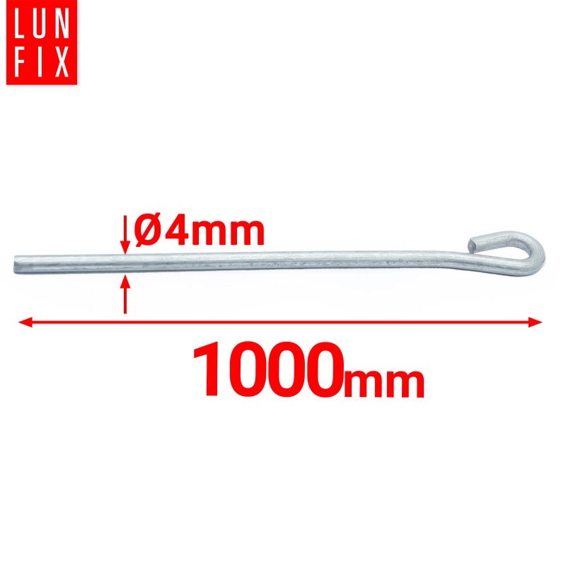 Pręt drut mocujący z oczkiem L 100cm płyta GK 50szt.