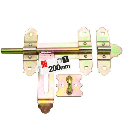 Ferrure de fermeture 200 mm ZRO1 galvanisé 1 pièce - LUN FIX