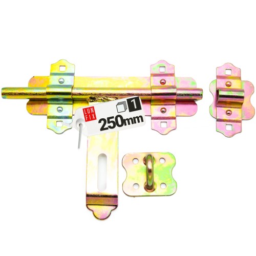 Ferrure de fermeture 250 mm ZRO2 galvanisé 1 pièce - LUN FIX