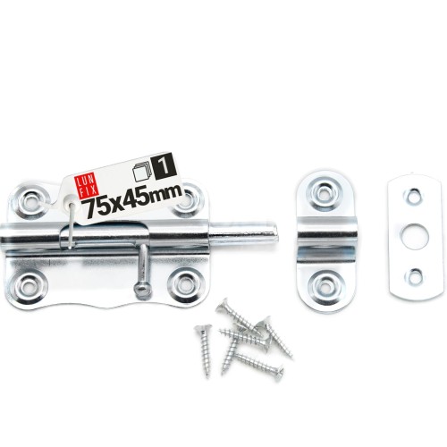 Ferrure de fermeture 75x45 mm galvanisé - LUN FIX