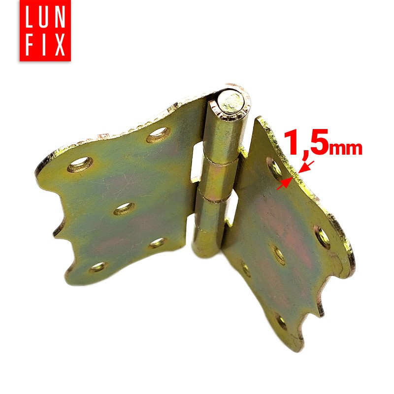 Zawias budowlany 80x80x1,5 mm ozdobny ocynkowany ZBB1 1szt.