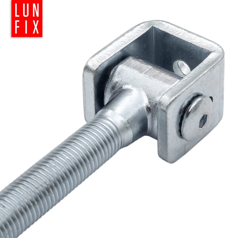 Zawias regulowany M16x180 mm do bramy furtki długi ZRW16