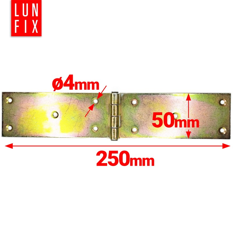 Zawias budowlany 250x50x2,0 mm prosty ocynkowany ZB25 1szt.