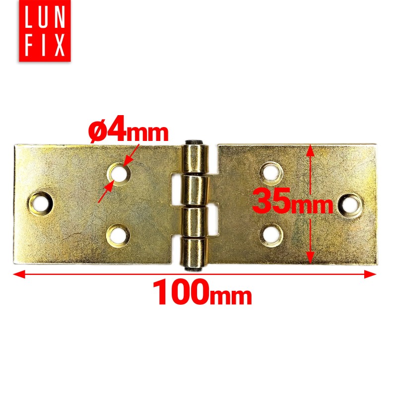 Zawias budowlany 100x35x1,5 mm prosty ocynkowany ZB1 2szt.