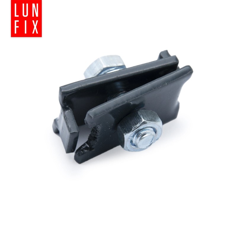 Złączka typu L 6x20 mm zapinka klips do paneli grafit NSO6 1szt.