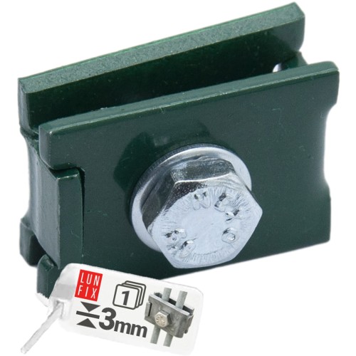 Clip en L pour panneau de clôture 6x20 mm NSO6 galvanisé - LUN FIX