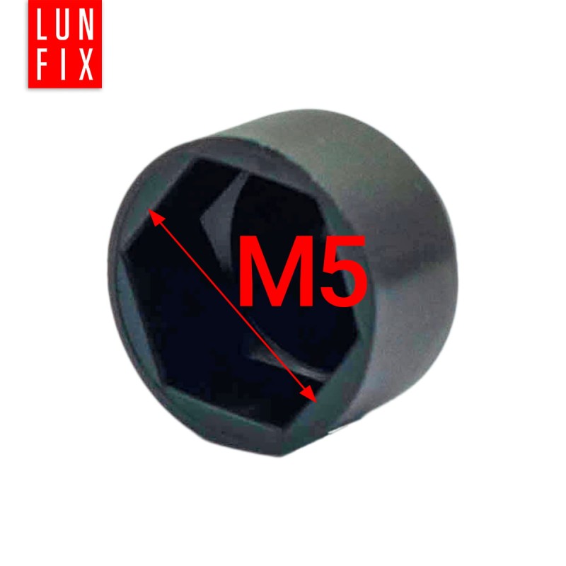 Zaślepka na śruby M5/8 maskownica kołpak czarna 100szt