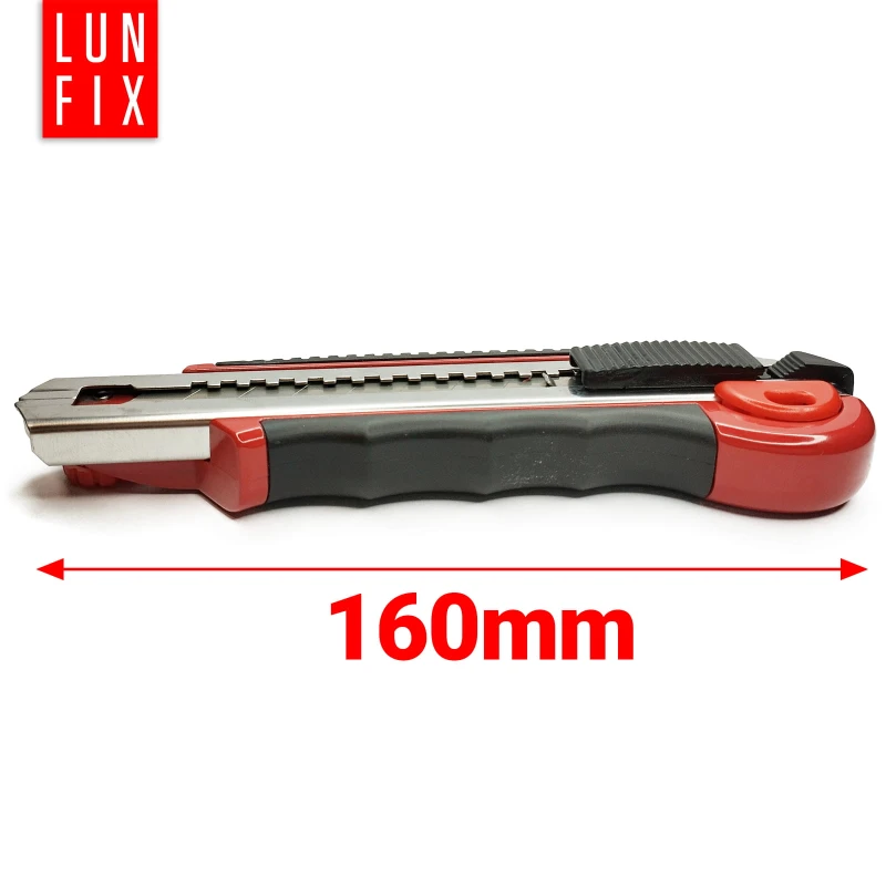 Nóż z ostrzem łamanym premium tapeciak 18mm + 5 ostrzy wymiennych