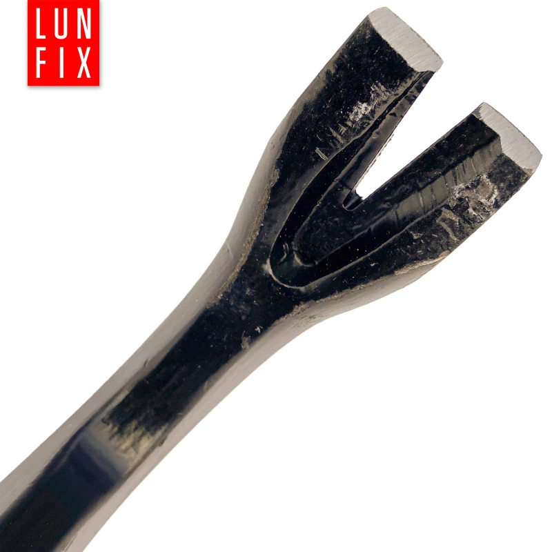 Łom zagięty wzmocniony 900x29x15 mm