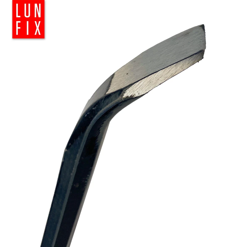 Łom zagięty wzmocniony 900x29x15 mm
