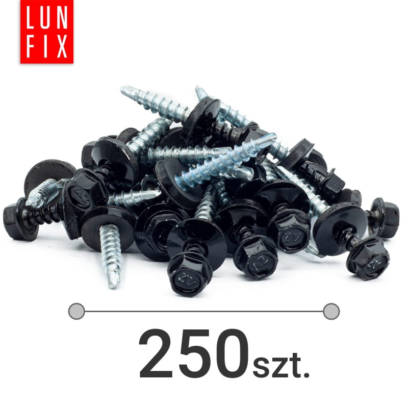 Wkręty farmerskie 4,8x55 samowiercące farmery czarne WFD 250szt.