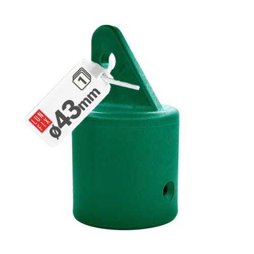 Capuchon de poteau Ø 43 mm vert - LUN FIX