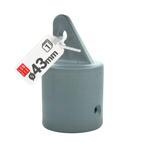 Capuchon de poteau Ø 43 mm gris - LUN FIX