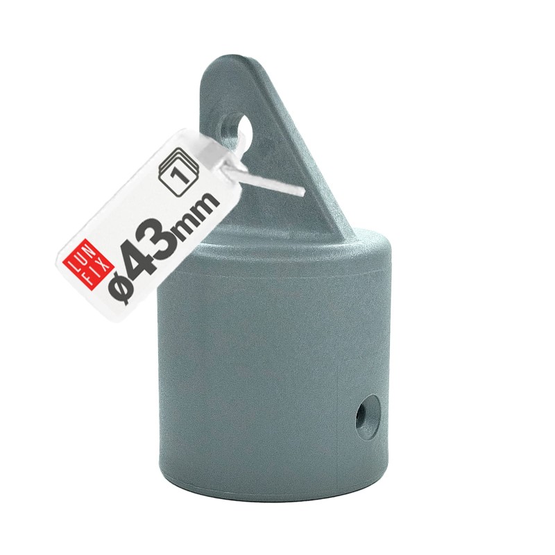 Nasadka wspornik słupa podporowego fi43mm szary