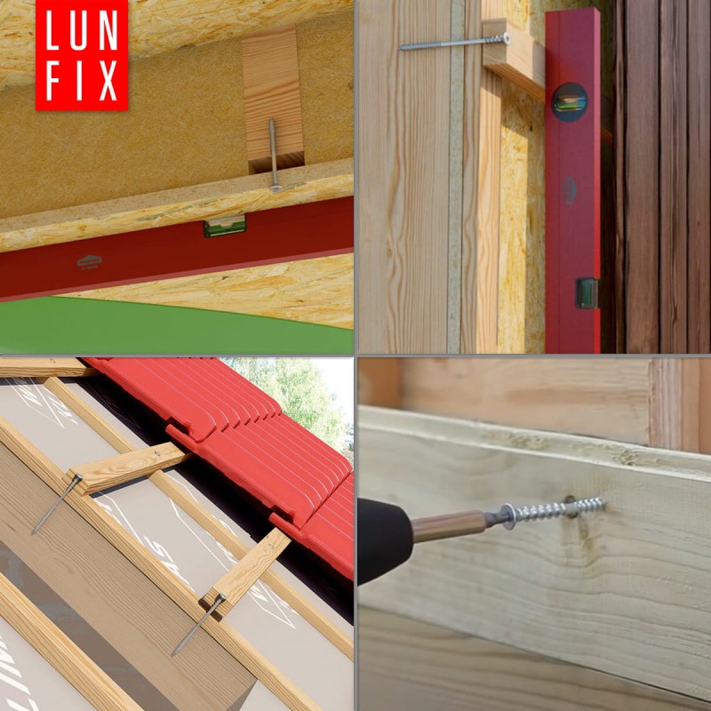 Wkręty dystansowe regulacyjne 6x130mm do łat 100szt.