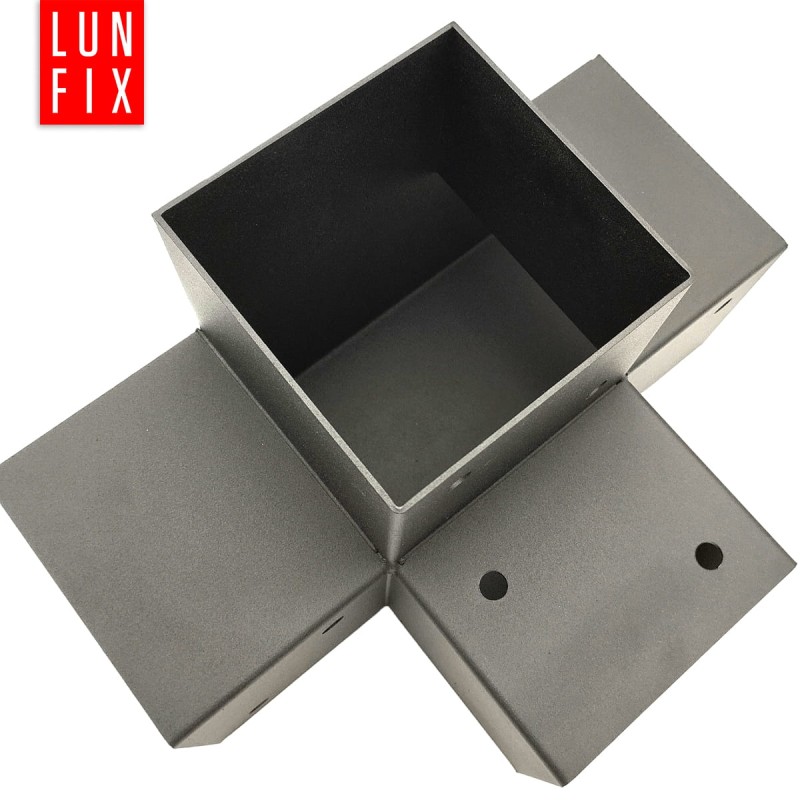 Łącznik belki kwadratowy X 120x120mm wspornik do kantówek 4 końce