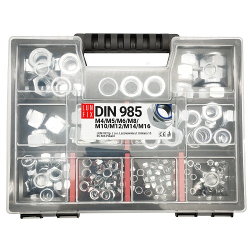Coffret de fixations M4 M16 galvanisé 172 pièces - LUN FIX