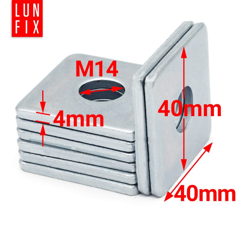 Podkładka kwadratowa M14 ocynkowana 40x40x1mm