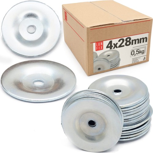 Rondelle pour feutre bitumé 4x28 mm galvanisée 0,5 kg - LUN FIX