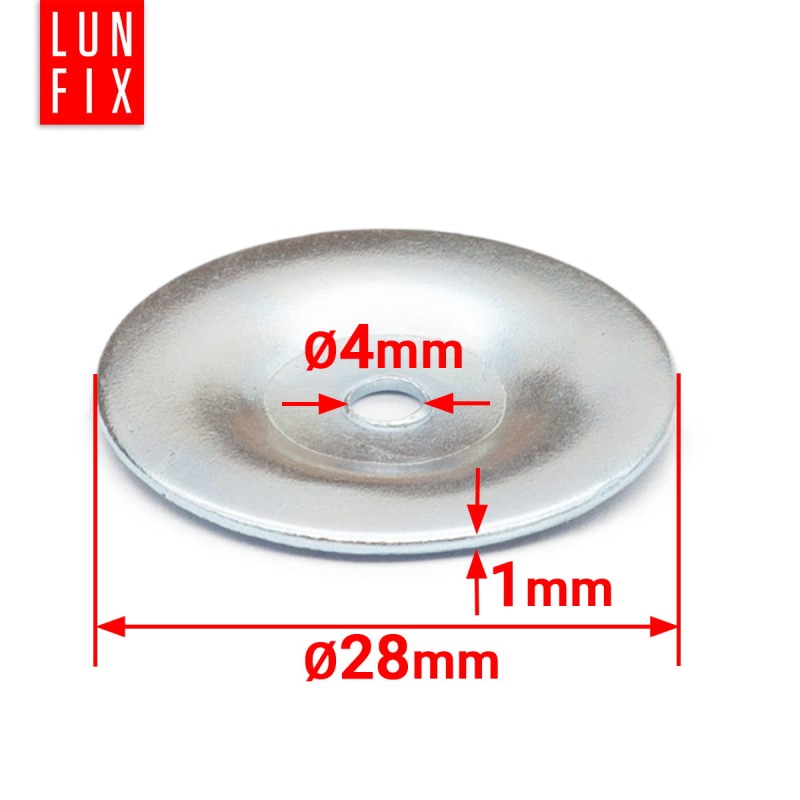 Podkładki papowe 4x28mm ocynkowane ciesielskie 1kg