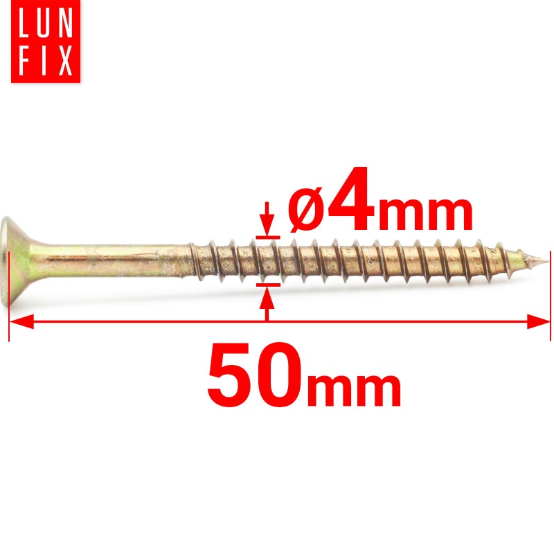 Wkręty uniwersalne 4x50 hartowane ocynkowane KDH 300szt.