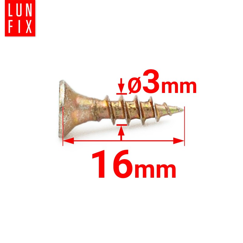 Wkręty uniwersalne 3x16 hartowane ocynkowane KDH 1kg