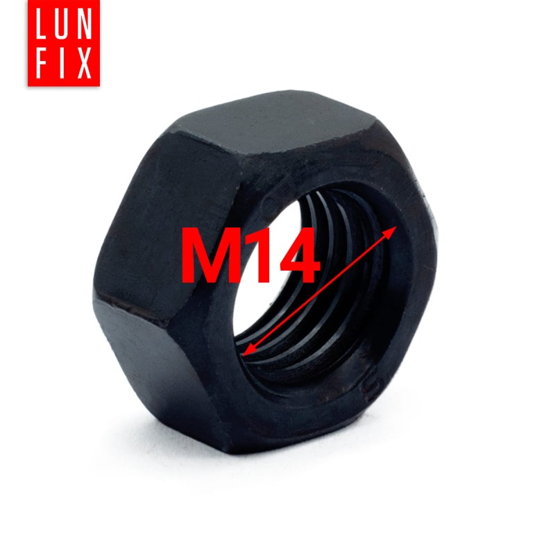 Nakrętka sześciokątna M14 DIN 934 klasa 10 czarna 5kg
