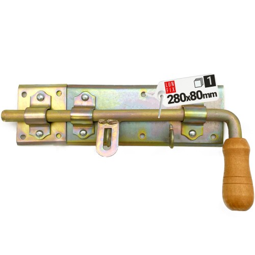 Ferrure de fermeture 280x80 mm LEWA galvanisé - LUN FIX