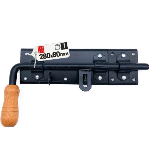 Connecteur de charpente noir 280x80 mm PRAWA zingué noir - LUN FIX